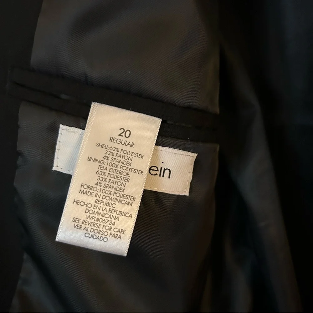 Men's Calvin Klein Black Blazer size 20R